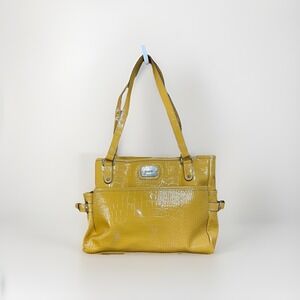 Liz & Co Multi-Pocket Shoulder Handbag Yellow B1